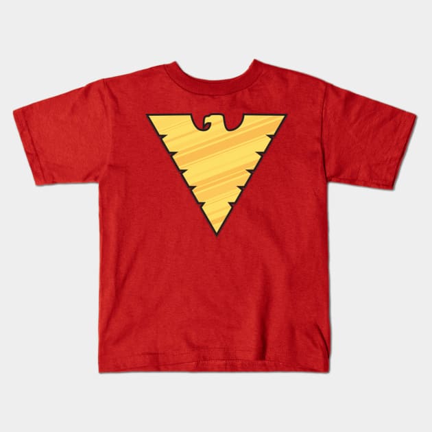 Dark Phoenix Symbol Kids T-Shirt by Pufahl